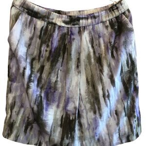 𝅺CHICO'S Watermark Campanula Multi-color Pull-On Skirt EUC